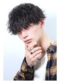 ツイストスパイラルマッシュツーブロック刈り上げ