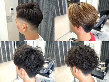 サロンワン(Salon1)の写真/フェード/ツイスト/スパイラルパーマなどメンズスタイルも大好評☆ハイライトや白髪染め、白髪ぼかしも◎