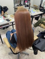 アジールヘア 所沢プロペ通り店(agir hair)&nbsp;ミルクティーベージュワンレン小顔ケアブリーチ所沢練馬韓国