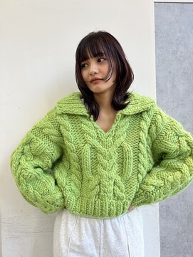 ジュエム(jouerm) くびれレイヤー小顔カット☆前髪イメチェンミディボブルフ