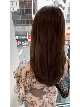 エアー 銀座タワー(AIR) プレミアムケアカラー/縮毛矯正/ツヤ髪スタイル【榛葉】