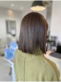 脱白髪染めのスモーキーベージュ