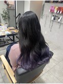 ロング× 裾カラー
