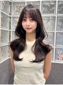 大人韓国くびれヘア/顔周りレイヤー／オリーブグレージュ
