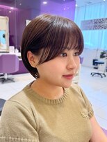 ハピネス 河原町店(Happiness)&nbsp;顔まわりカット　マッシュショート　京都美容室