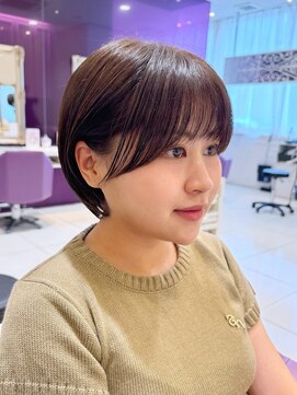 ハピネス 河原町店(Happiness) 顔まわりカット　マッシュショート　京都美容室