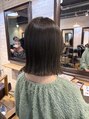 ニースヘアギャラリー 上野御徒町店(Neece hair gallery by across)&nbsp;パツっと感あるボブスタイル