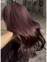 クム(kumu) レイヤーカット/ワインレッド/カシスレッド/バーガンディ