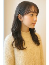 艶髪ナチュラル☆　アッシュグレージュ × ロングゆる巻き