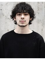 レジュアル(RESSUAL)&nbsp;マッシュウルフグランジパーマ波巻きツイストスパイラル黒髪