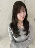 ハッシュカット/韓国レイヤー/ロングレイヤー/韓国ヘア