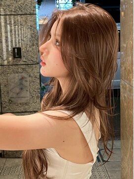 ヌイ 横浜(nui) イメチェンピンクベージュ前髪