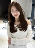 ふんわりレイヤー/セミロングレイヤー/ワンカールでキマるヘア