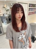 ロングレイヤー ブリーチなしで高発色ピンク 【杉若】