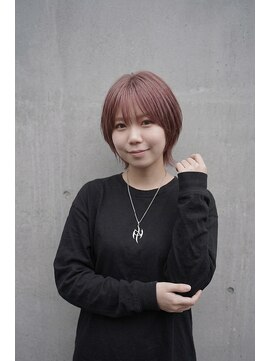 ピース バイ シータ(PEACE by CITA) 【アキヒロ】透明感ピンクグレージュウルフショートボブレイヤー