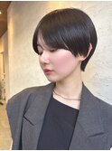 ナチュラルボブ前髪ありイメチェン20代30代40代ショートボブ