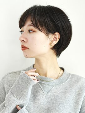 インセプション 銀座(INCEPTION) 切りっぱなしショート・ボブ/絶壁解消/前髪なし/20代/30代/面長