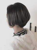 フレイムスヘアデザイン(FRAMES hair design)&nbsp;クラシカルショート×透明感ダークグレー
