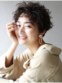 本八幡×ショートスタイル×似合わせ×クセ毛風パーマスタイル