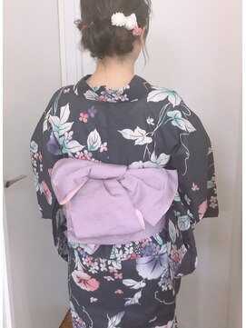 アロス ヘアー(Aross hair) 浴衣アレンジ帯結び