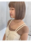 ワンカールボブ × ホワイトベージュ