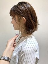 フォーク FOLK 【FOLK】小顔 厚めバング イメチェン アッシュベージュ 耳掛け♪