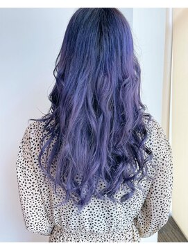 サイワイマチ美容室 グラデーションラベンダーカラー