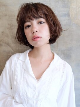 カカン(Kakan) 【kakan鎌倉】グレージュバイオレッドインナーカラーボブ