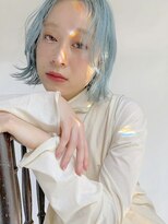 コト 福井大和田店(coto)&nbsp;福井　大和田　ペールブルー　ケアブリーチ　顔まわりカット