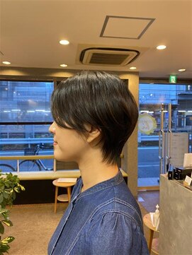 ブロッサム 東中野店 メンズライクミニウルフショートウルフウルフパーマハイライト