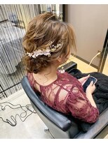 フィオーレ ヘアデザイン(FIORE hair design)&nbsp;シニヨン　お呼ばれ　結婚式