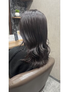 テラスヘア 新潟駅南(TERRACE hair) 【艶髪】艶透明感ダークラベンダー◎