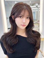 マウル 栄(MAEUL)&nbsp;レイヤーカット　ベージュカラー　【MAEUL 桔川】