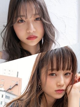 ピンク バイ アンジェリカ 瓢箪山店(PINQ by ANGELICA)の写真/【瓢箪山駅すぐ】シースルーバングで抜け感のあるトレンドStyleに♪２WAYバングで雰囲気の違いを楽しんで☆