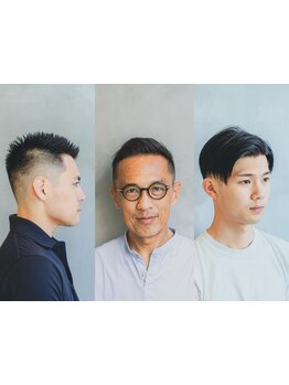 爽やかショートからパーマMIXまで。ON/OFF決まるスタイルを。メンズ頭皮ケア・ヘッドスパメニューも充実！