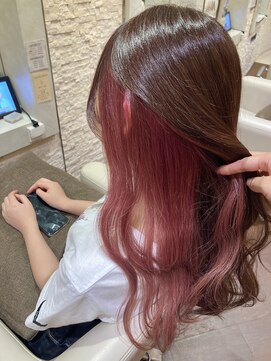 ヴィサージュプラス(VISAGE plus) 暖色ベージュ×ピンクインナーカラー