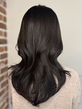 エニー 栄(Any) KAGAMIストレート☆韓国レイヤー×オリーブグレージュ