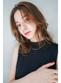 【GEEKS渋谷】顔周りレイヤー/グレージュ/伸ばしかけロング/小顔