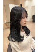 レイヤーカット×ブルーブラック☆