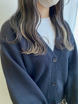 ツイギー 千舟店(TWiGGY)の写真/なりたいを叶えるデザインカラー！インナーカラー・バレイヤージュ・ハイライトカラーどんなカラーも◎