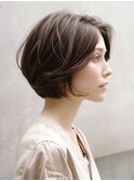 ☆オリーブグレーココアベージュ小顔クラゲヘアー/黒髪/髪質改善