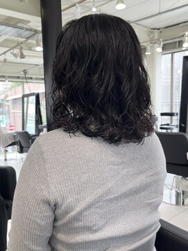 アクアオモテサンドウ(ACQUA omotesando) △癖毛風ボブパーマミディアムパーマロブパーマゆるふわパーマ