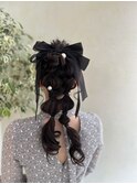 編み下ろしツインスタイル