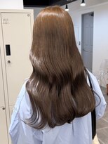 ペレ 栄 アネックス(PELE栄ANNEX)&nbsp;韓国 くびれロング レイヤー ワンホンヘア 小顔前髪