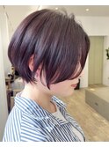 【Say.福岡】ショートボブ×くすみピンク×艶感カラー×髪質改善