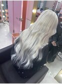 ハッシュカット フルバング 愛され ブリーチ レッドブラウン
