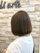 カペリ デ アーテ(Capelli di arte)&nbsp;ボブ/まとまるボブ/切りっぱなしボブ/ミルクティベージュカラー