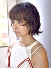 ノラ ギンザ(NORA GINZA) ドライパーマゆるめパーマウルフパーマミディアムパーマ銀座暗髪