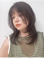 ガーデンヨコハマ(GARDEN YOKOHAMA)&nbsp;ミニウルフ　顔周りレイヤー　ワンカールデジタルパーマ