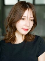 レノラ 本町(LENORA) ☆くびれヘアプリコットオレンジハイライトカラーボブパーマ小顔